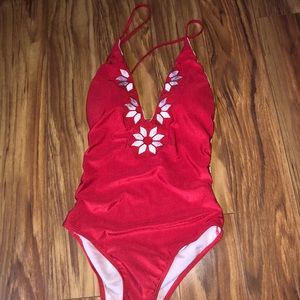 Red Bathing suit
